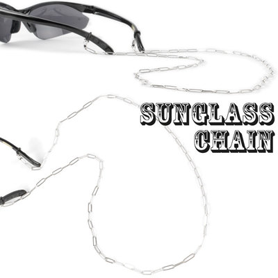 PLAYERZ | 乐天海外销售: 嘻哈配件链太阳镜太阳镜 & 眼镜子安装在方便玻璃上链皮带和男人的休闲 /